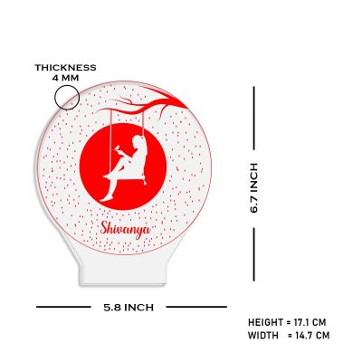 Personalized Night Light with Warm White Light Customized with Name Gift For Friend